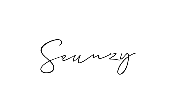 Similarly Allison_Script is the best handwritten signature design. Signature creator online .You can use it as an online autograph creator for name Seunzy. Seunzy signature style 2 images and pictures png