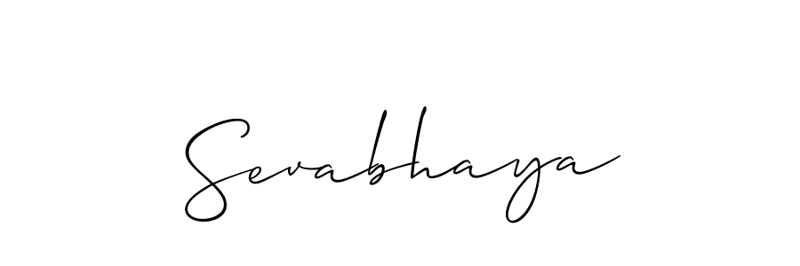 The best way (Allison_Script) to make a short signature is to pick only two or three words in your name. The name Sevabhaya include a total of six letters. For converting this name. Sevabhaya signature style 2 images and pictures png