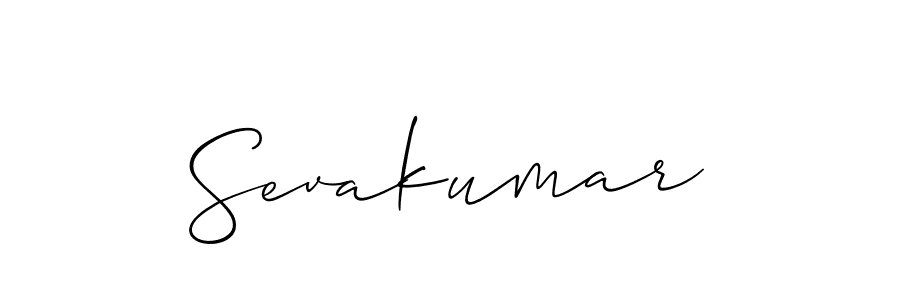 Design your own signature with our free online signature maker. With this signature software, you can create a handwritten (Allison_Script) signature for name Sevakumar. Sevakumar signature style 2 images and pictures png