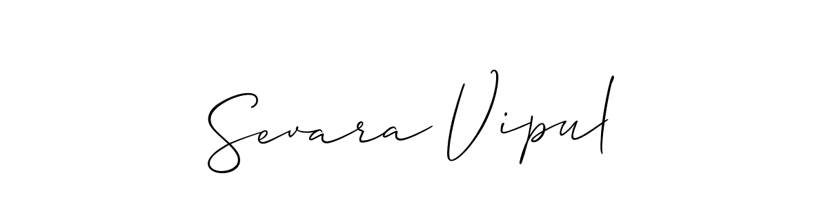 See photos of Sevara Vipul official signature by Spectra . Check more albums & portfolios. Read reviews & check more about Allison_Script font. Sevara Vipul signature style 2 images and pictures png