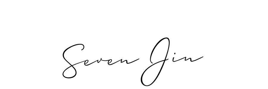 Make a beautiful signature design for name Seven Jin. Use this online signature maker to create a handwritten signature for free. Seven Jin signature style 2 images and pictures png