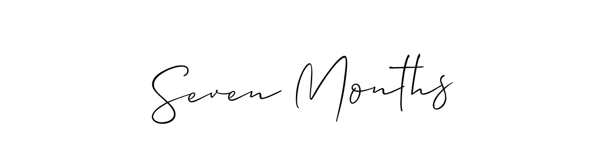 Make a beautiful signature design for name Seven Months. Use this online signature maker to create a handwritten signature for free. Seven Months signature style 2 images and pictures png