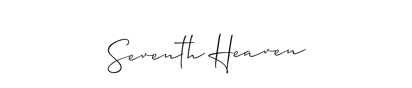 How to Draw Seventh Heaven signature style? Allison_Script is a latest design signature styles for name Seventh Heaven. Seventh Heaven signature style 2 images and pictures png