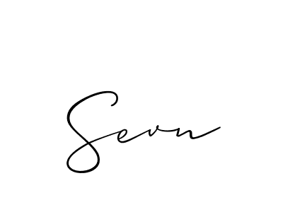 Best and Professional Signature Style for Sevn. Allison_Script Best Signature Style Collection. Sevn signature style 2 images and pictures png