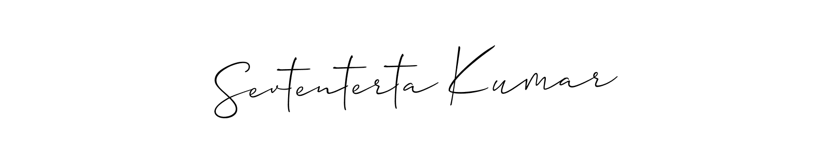 Sevtenterta Kumar stylish signature style. Best Handwritten Sign (Allison_Script) for my name. Handwritten Signature Collection Ideas for my name Sevtenterta Kumar. Sevtenterta Kumar signature style 2 images and pictures png