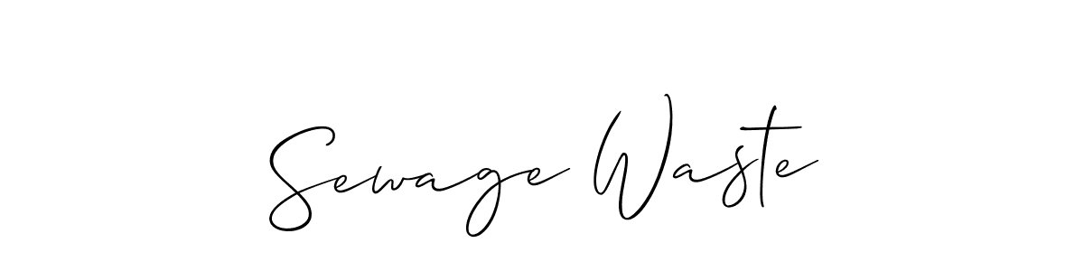 Once you've used our free online signature maker to create your best signature Allison_Script style, it's time to enjoy all of the benefits that Sewage Waste name signing documents. Sewage Waste signature style 2 images and pictures png