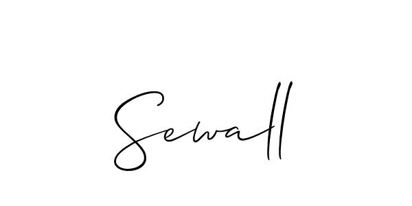 Make a beautiful signature design for name Sewall. With this signature (Allison_Script) style, you can create a handwritten signature for free. Sewall signature style 2 images and pictures png