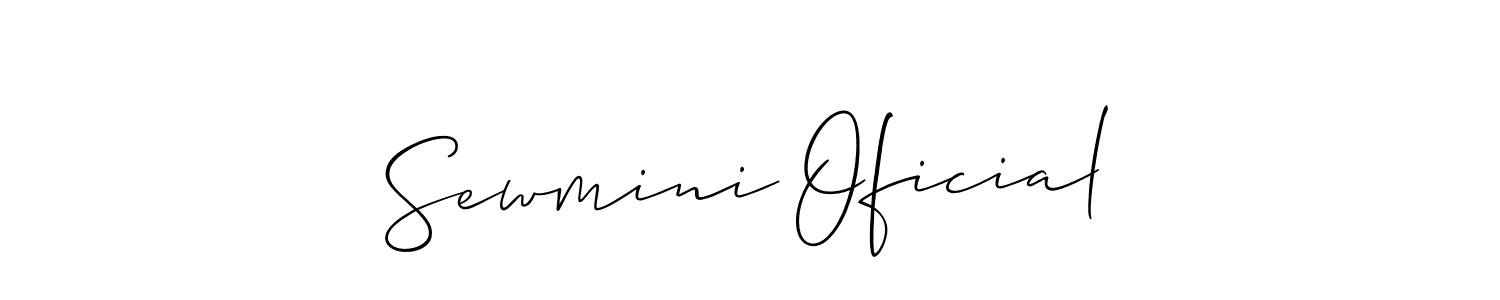 Design your own signature with our free online signature maker. With this signature software, you can create a handwritten (Allison_Script) signature for name Sewmini Oficial. Sewmini Oficial signature style 2 images and pictures png