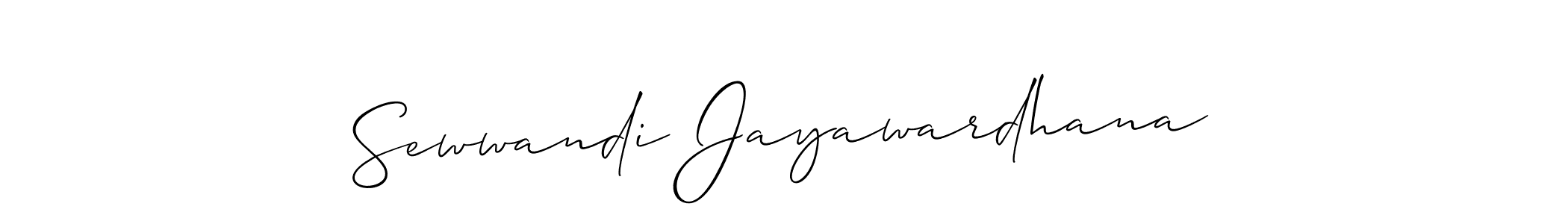 Also You can easily find your signature by using the search form. We will create Sewwandi Jayawardhana name handwritten signature images for you free of cost using Allison_Script sign style. Sewwandi Jayawardhana signature style 2 images and pictures png
