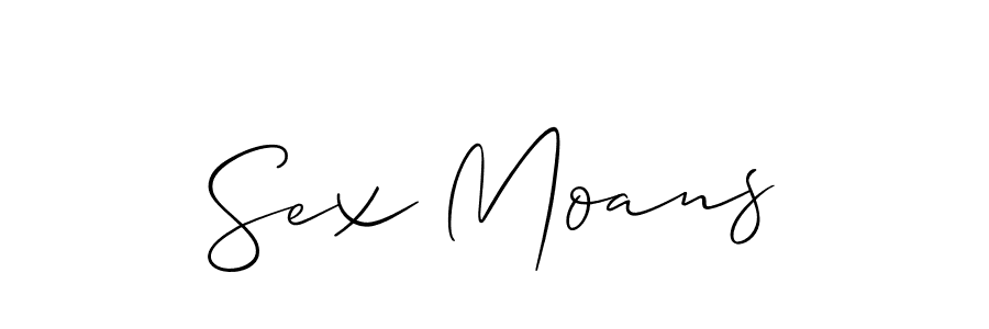How to make Sex Moans signature? Allison_Script is a professional autograph style. Create handwritten signature for Sex Moans name. Sex Moans signature style 2 images and pictures png