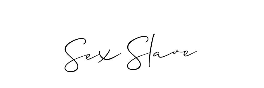 Create a beautiful signature design for name Sex Slave. With this signature (Allison_Script) fonts, you can make a handwritten signature for free. Sex Slave signature style 2 images and pictures png