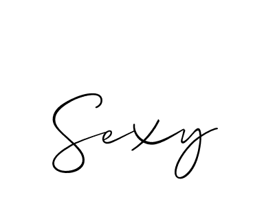 Make a beautiful signature design for name Sexy. With this signature (Allison_Script) style, you can create a handwritten signature for free. Sexy signature style 2 images and pictures png