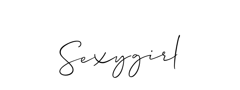 Also we have Sexygirl name is the best signature style. Create professional handwritten signature collection using Allison_Script autograph style. Sexygirl signature style 2 images and pictures png