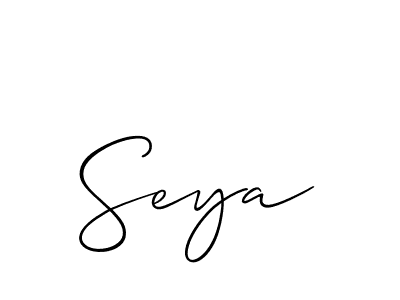 It looks lik you need a new signature style for name Seya. Design unique handwritten (Allison_Script) signature with our free signature maker in just a few clicks. Seya signature style 2 images and pictures png