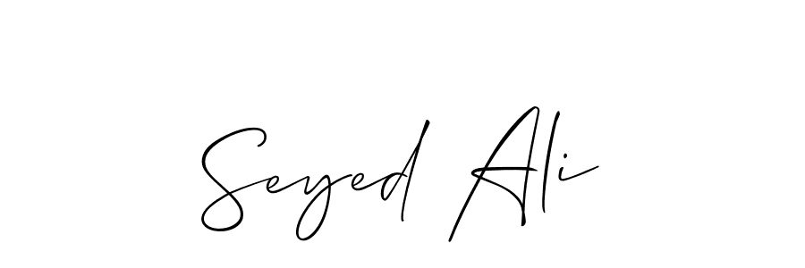 Create a beautiful signature design for name Seyed Ali. With this signature (Allison_Script) fonts, you can make a handwritten signature for free. Seyed Ali signature style 2 images and pictures png