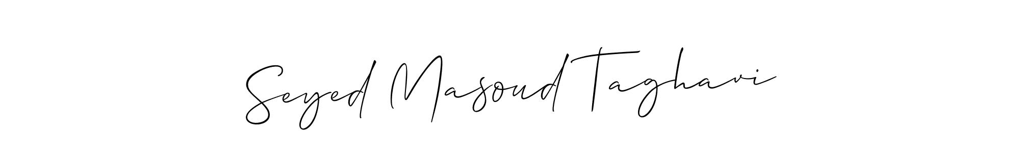 Also You can easily find your signature by using the search form. We will create Seyed Masoud Taghavi name handwritten signature images for you free of cost using Allison_Script sign style. Seyed Masoud Taghavi signature style 2 images and pictures png