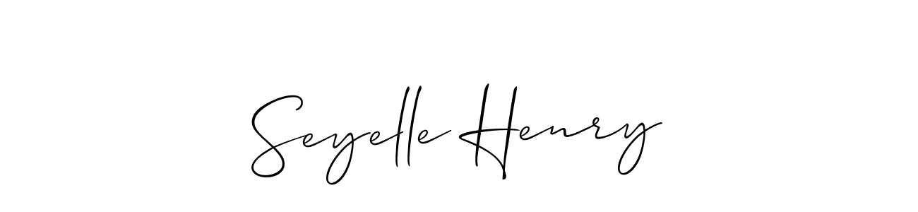 This is the best signature style for the Seyelle Henry name. Also you like these signature font (Allison_Script). Mix name signature. Seyelle Henry signature style 2 images and pictures png