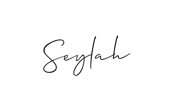 Seylah stylish signature style. Best Handwritten Sign (Allison_Script) for my name. Handwritten Signature Collection Ideas for my name Seylah. Seylah signature style 2 images and pictures png