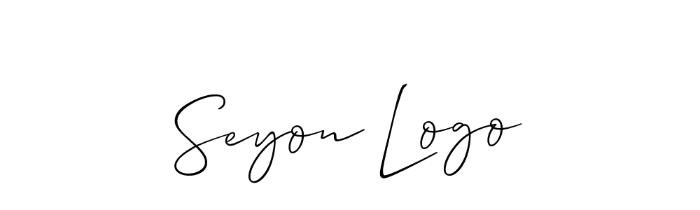 Make a beautiful signature design for name Seyon Logo. With this signature (Allison_Script) style, you can create a handwritten signature for free. Seyon Logo signature style 2 images and pictures png