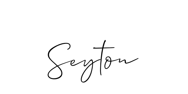 if you are searching for the best signature style for your name Seyton. so please give up your signature search. here we have designed multiple signature styles  using Allison_Script. Seyton signature style 2 images and pictures png