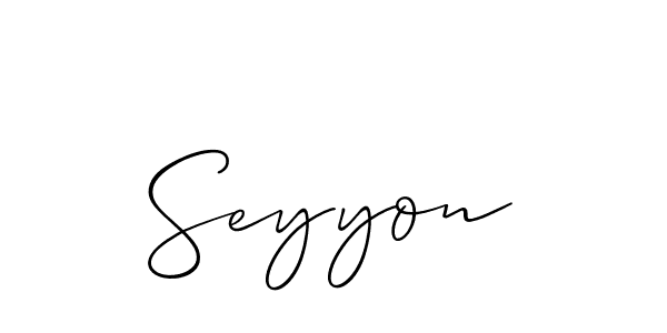 Once you've used our free online signature maker to create your best signature Allison_Script style, it's time to enjoy all of the benefits that Seyyon name signing documents. Seyyon signature style 2 images and pictures png