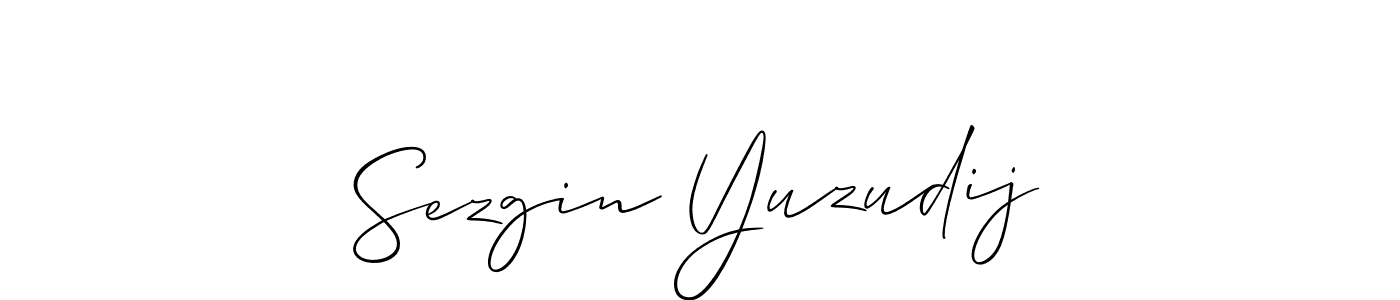 Also we have Sezgin Yuzudij name is the best signature style. Create professional handwritten signature collection using Allison_Script autograph style. Sezgin Yuzudij signature style 2 images and pictures png