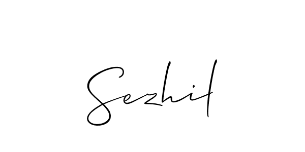 This is the best signature style for the Sezhil name. Also you like these signature font (Allison_Script). Mix name signature. Sezhil signature style 2 images and pictures png
