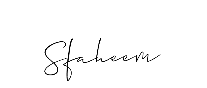 How to make Sfaheem name signature. Use Allison_Script style for creating short signs online. This is the latest handwritten sign. Sfaheem signature style 2 images and pictures png