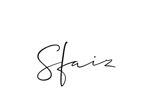 Design your own signature with our free online signature maker. With this signature software, you can create a handwritten (Allison_Script) signature for name Sfaiz. Sfaiz signature style 2 images and pictures png