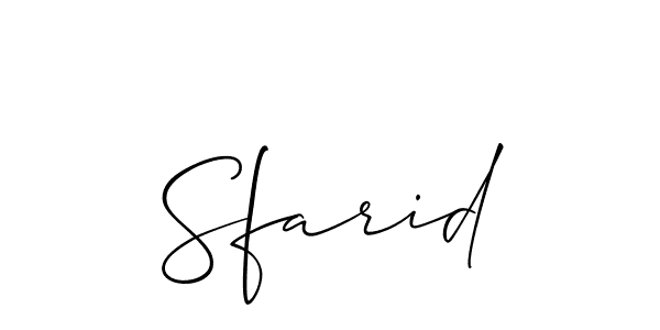 Make a beautiful signature design for name Sfarid. Use this online signature maker to create a handwritten signature for free. Sfarid signature style 2 images and pictures png