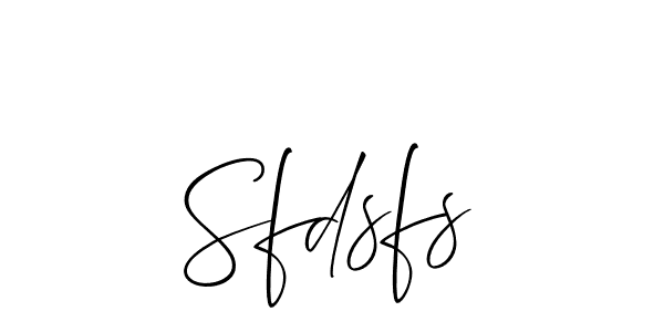 It looks lik you need a new signature style for name Sfdsfs. Design unique handwritten (Allison_Script) signature with our free signature maker in just a few clicks. Sfdsfs signature style 2 images and pictures png