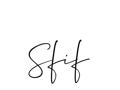 Also we have Sfif name is the best signature style. Create professional handwritten signature collection using Allison_Script autograph style. Sfif signature style 2 images and pictures png