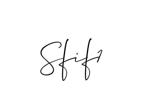 Create a beautiful signature design for name Sfif1. With this signature (Allison_Script) fonts, you can make a handwritten signature for free. Sfif1 signature style 2 images and pictures png