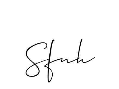 How to make Sfnh name signature. Use Allison_Script style for creating short signs online. This is the latest handwritten sign. Sfnh signature style 2 images and pictures png