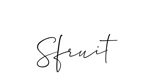 How to Draw Sfruit signature style? Allison_Script is a latest design signature styles for name Sfruit. Sfruit signature style 2 images and pictures png