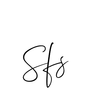 Also we have Sfs name is the best signature style. Create professional handwritten signature collection using Allison_Script autograph style. Sfs signature style 2 images and pictures png