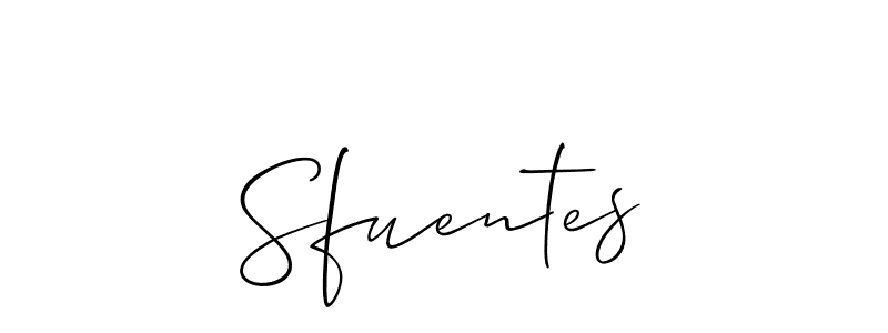 Sfuentes stylish signature style. Best Handwritten Sign (Allison_Script) for my name. Handwritten Signature Collection Ideas for my name Sfuentes. Sfuentes signature style 2 images and pictures png