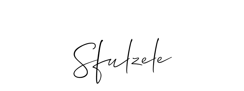 Allison_Script is a professional signature style that is perfect for those who want to add a touch of class to their signature. It is also a great choice for those who want to make their signature more unique. Get Sfulzele name to fancy signature for free. Sfulzele signature style 2 images and pictures png