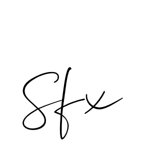 Make a beautiful signature design for name Sfx. Use this online signature maker to create a handwritten signature for free. Sfx signature style 2 images and pictures png