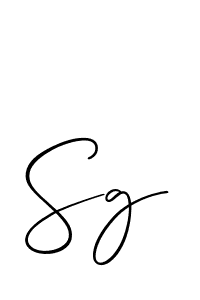 Create a beautiful signature design for name Sg. With this signature (Allison_Script) fonts, you can make a handwritten signature for free. Sg signature style 2 images and pictures png