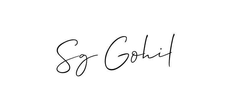Once you've used our free online signature maker to create your best signature Allison_Script style, it's time to enjoy all of the benefits that Sg Gohil name signing documents. Sg Gohil signature style 2 images and pictures png