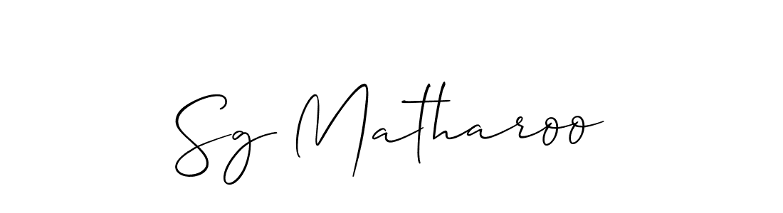 Make a short Sg Matharoo signature style. Manage your documents anywhere anytime using Allison_Script. Create and add eSignatures, submit forms, share and send files easily. Sg Matharoo signature style 2 images and pictures png