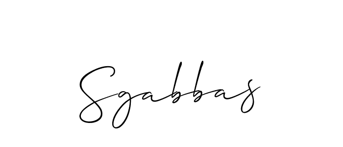 Best and Professional Signature Style for Sgabbas. Allison_Script Best Signature Style Collection. Sgabbas signature style 2 images and pictures png