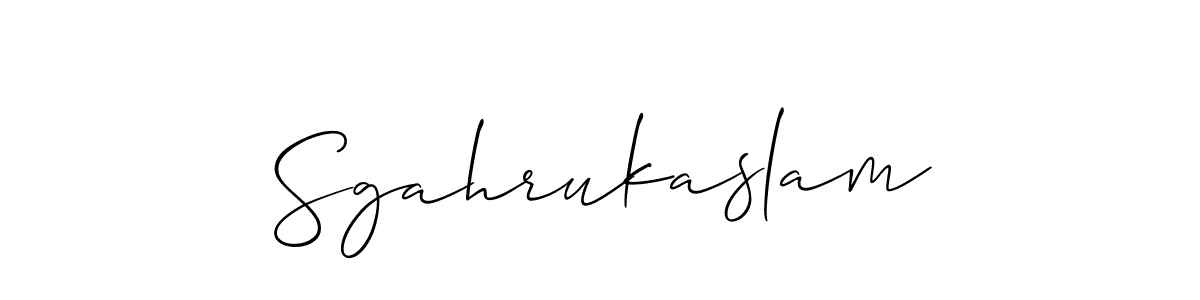 Check out images of Autograph of Sgahrukaslam name. Actor Sgahrukaslam Signature Style. Allison_Script is a professional sign style online. Sgahrukaslam signature style 2 images and pictures png