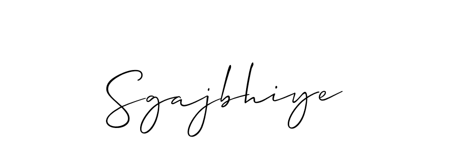 How to Draw Sgajbhiye signature style? Allison_Script is a latest design signature styles for name Sgajbhiye. Sgajbhiye signature style 2 images and pictures png