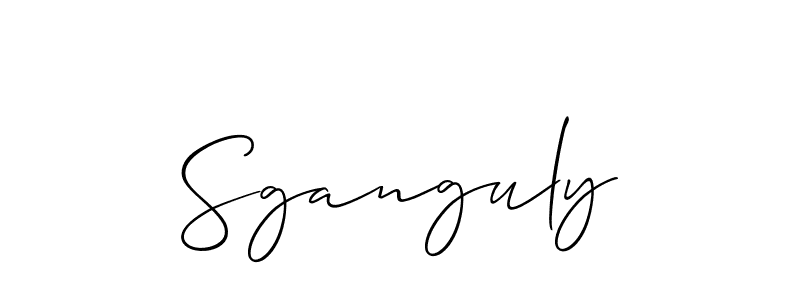 It looks lik you need a new signature style for name Sganguly. Design unique handwritten (Allison_Script) signature with our free signature maker in just a few clicks. Sganguly signature style 2 images and pictures png