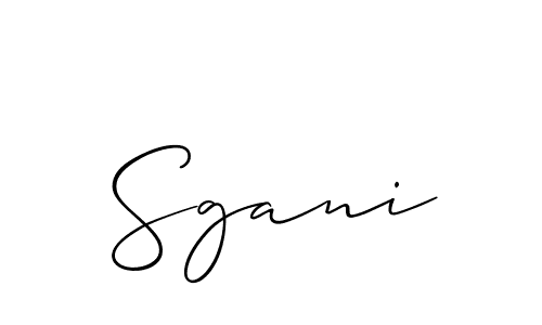 How to Draw Sgani signature style? Allison_Script is a latest design signature styles for name Sgani. Sgani signature style 2 images and pictures png