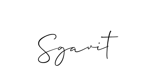 Design your own signature with our free online signature maker. With this signature software, you can create a handwritten (Allison_Script) signature for name Sgavit. Sgavit signature style 2 images and pictures png