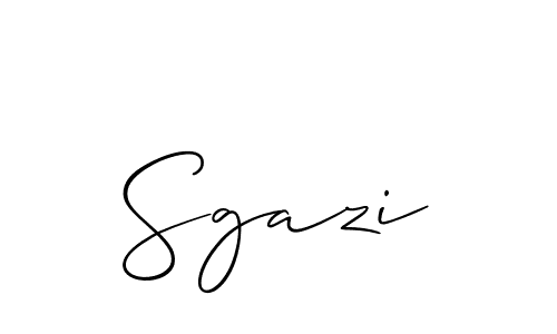 You should practise on your own different ways (Allison_Script) to write your name (Sgazi) in signature. don't let someone else do it for you. Sgazi signature style 2 images and pictures png