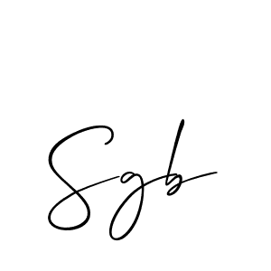 Once you've used our free online signature maker to create your best signature Allison_Script style, it's time to enjoy all of the benefits that Sgb name signing documents. Sgb signature style 2 images and pictures png